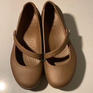 CROCS Women's Brown Mary Jane Mules